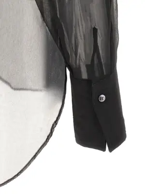 Double layer shirt 72% cotton 23% polyamide 5% elastane BRUNELLO CUCINELLI Black