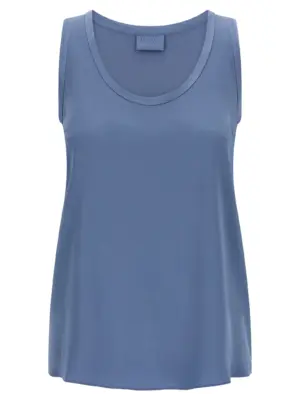 Satin top BRUNELLO CUCINELLI Blue