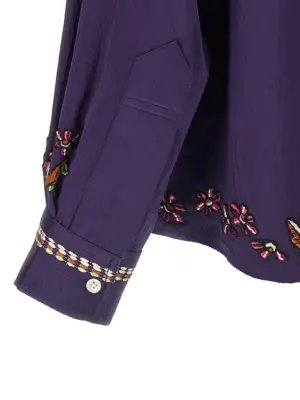 'Dream Souvenir' shirt 100% silk BODE Purple