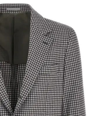 Houndstooth blazer Man BRUNELLO CUCINELLI Gray