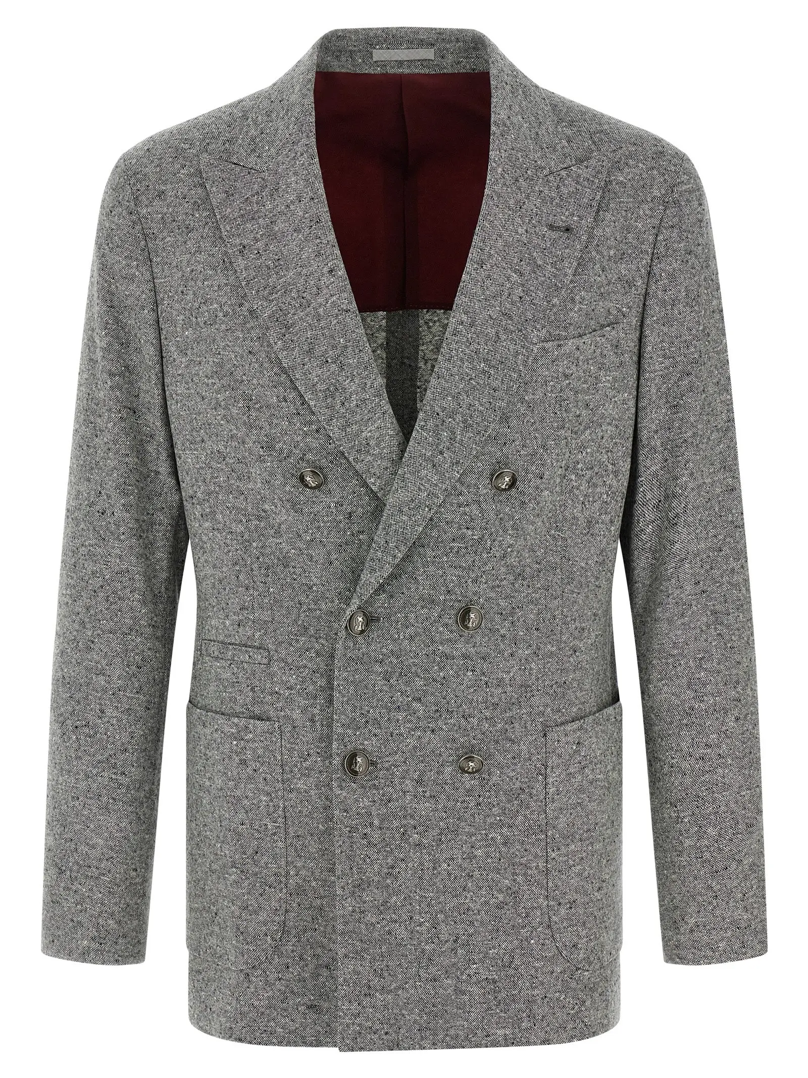 Піджак Grisaille Brunello Cucinelli Сірий 1 Grisaille blazer BRUNELLO CUCINELLI Gray