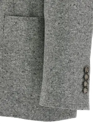 Grisaille blazer 95% wool 5% cashmere BRUNELLO CUCINELLI Gray