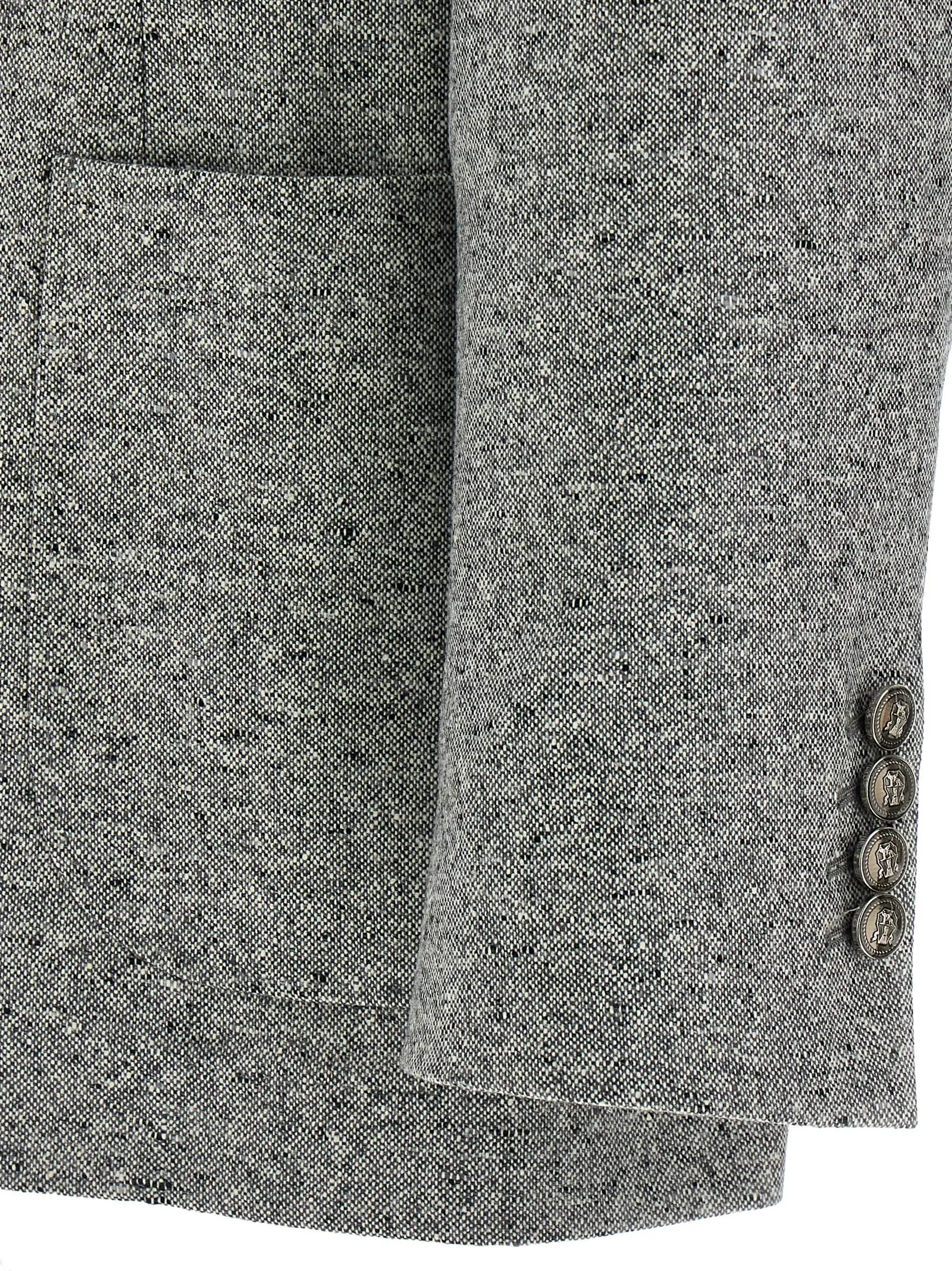 Піджак Grisaille Brunello Cucinelli Сірий 4 Grisaille blazer 95% wool 5% cashmere BRUNELLO CUCINELLI Gray