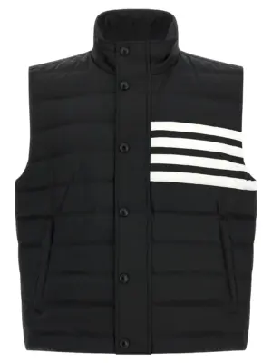 '4 Bar' vest THOM BROWNE White/Black