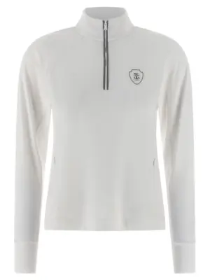 'Precious Half Zip' sweater BRUNELLO CUCINELLI White