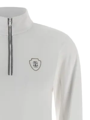 'Precious Half Zip' sweater Woman BRUNELLO CUCINELLI White