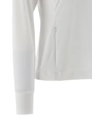 'Precious Half Zip' sweater 50% polyamide 45% polyester 5% elastane BRUNELLO CUCINELLI White