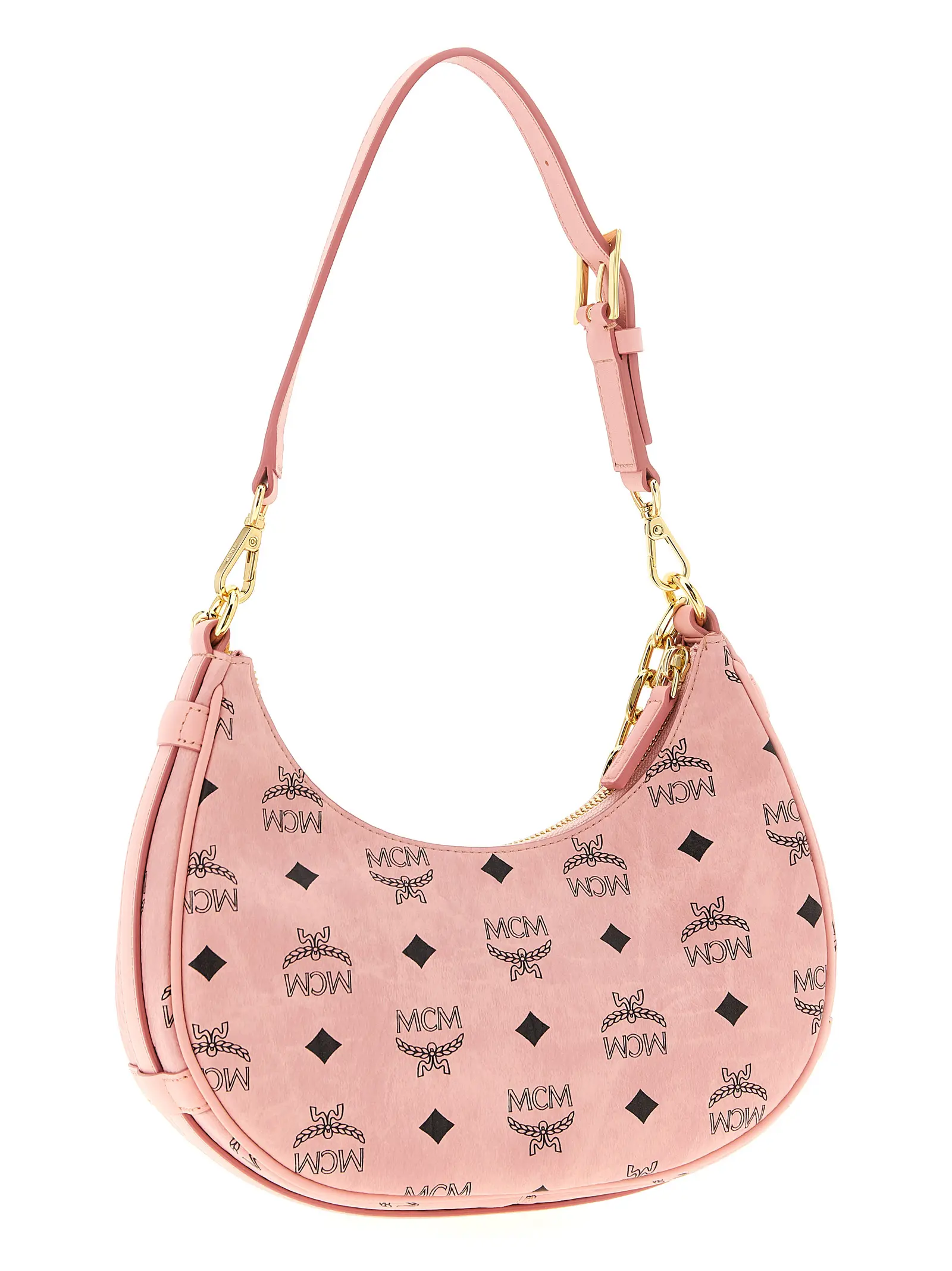 Сумка через плече Aren Crescent Hobo Mcm Рожева 2 'Aren Crescent Hobo' shoulder bag MWHFATA02PZ MCM Pink