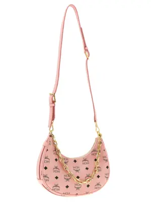'Aren Crescent Hobo' shoulder bag Woman MCM Pink