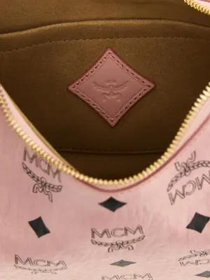 'Aren Crescent Hobo' shoulder bag 63% polyurethane 20% polyester 17% cotton MCM Pink