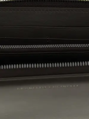 'Shiny Zipper Pull' wallet Woman BRUNELLO CUCINELLI Brown