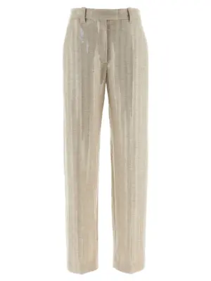 Herringbone pants BRUNELLO CUCINELLI Beige