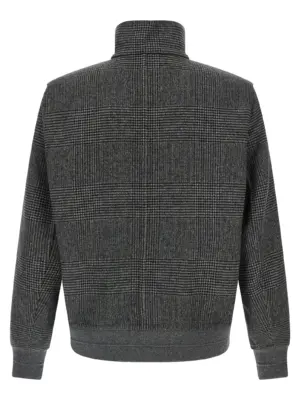 Cashmere reversible bomber jacket Man BRUNELLO CUCINELLI Gray