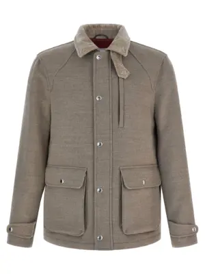 Wool jacket BRUNELLO CUCINELLI Beige
