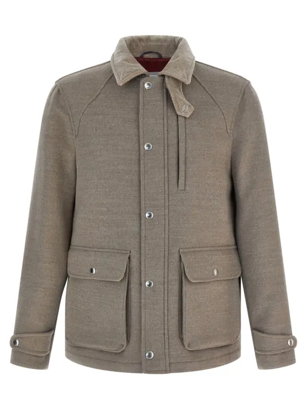 Wool jacket BRUNELLO CUCINELLI Beige
