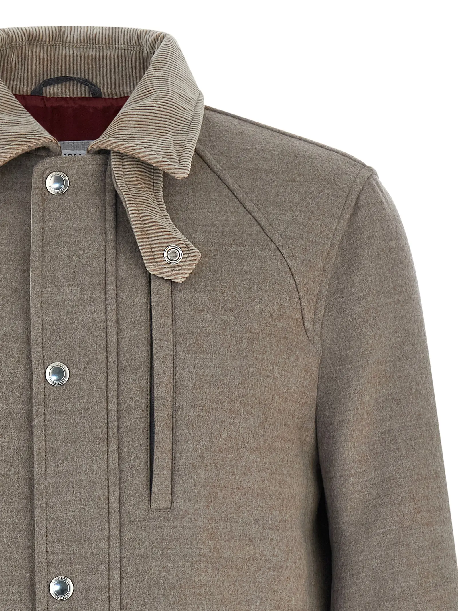 Куртка вовняна Brunello Cucinelli Бежева 3 Wool jacket Man BRUNELLO CUCINELLI Beige