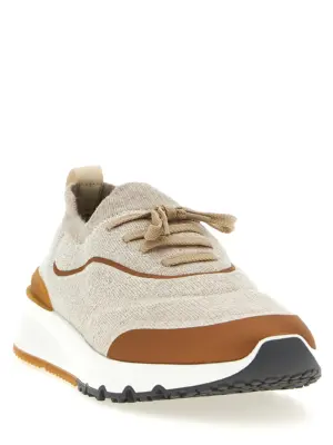 'Runners' sneakers MZUEHRO342CML37 BRUNELLO CUCINELLI Beige