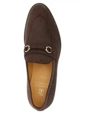 'Penny Loafer' loafers 100% calfskin leather (Bos Taurus) BRUNELLO CUCINELLI Brown