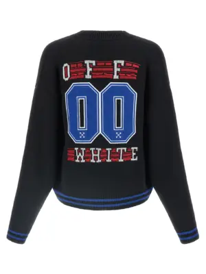 'Glide Diag' cardigan OMHB019F25KNI00210011001 OFF-WHITE Black