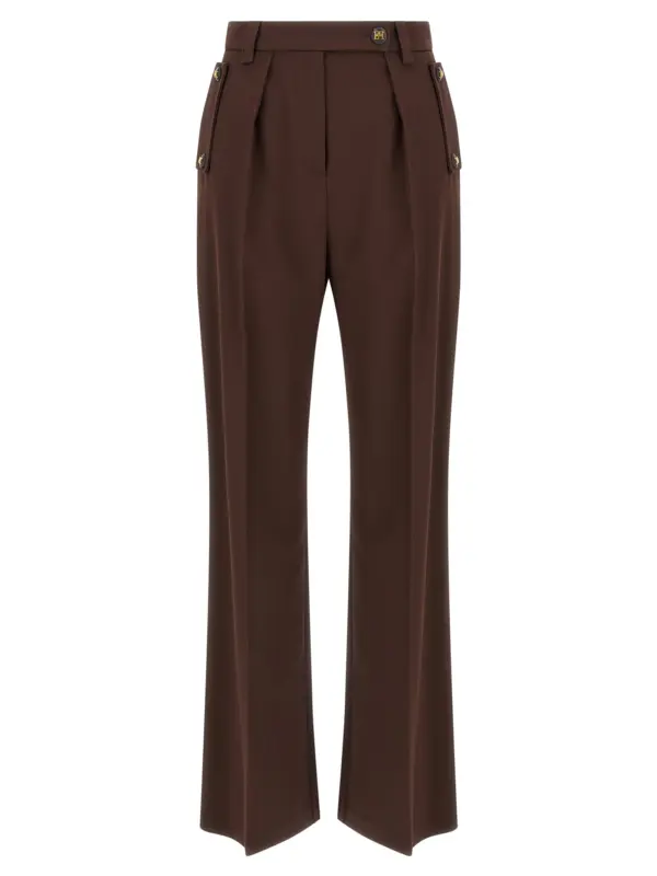 Palazzo pants ELISABETTA FRANCHI Brown