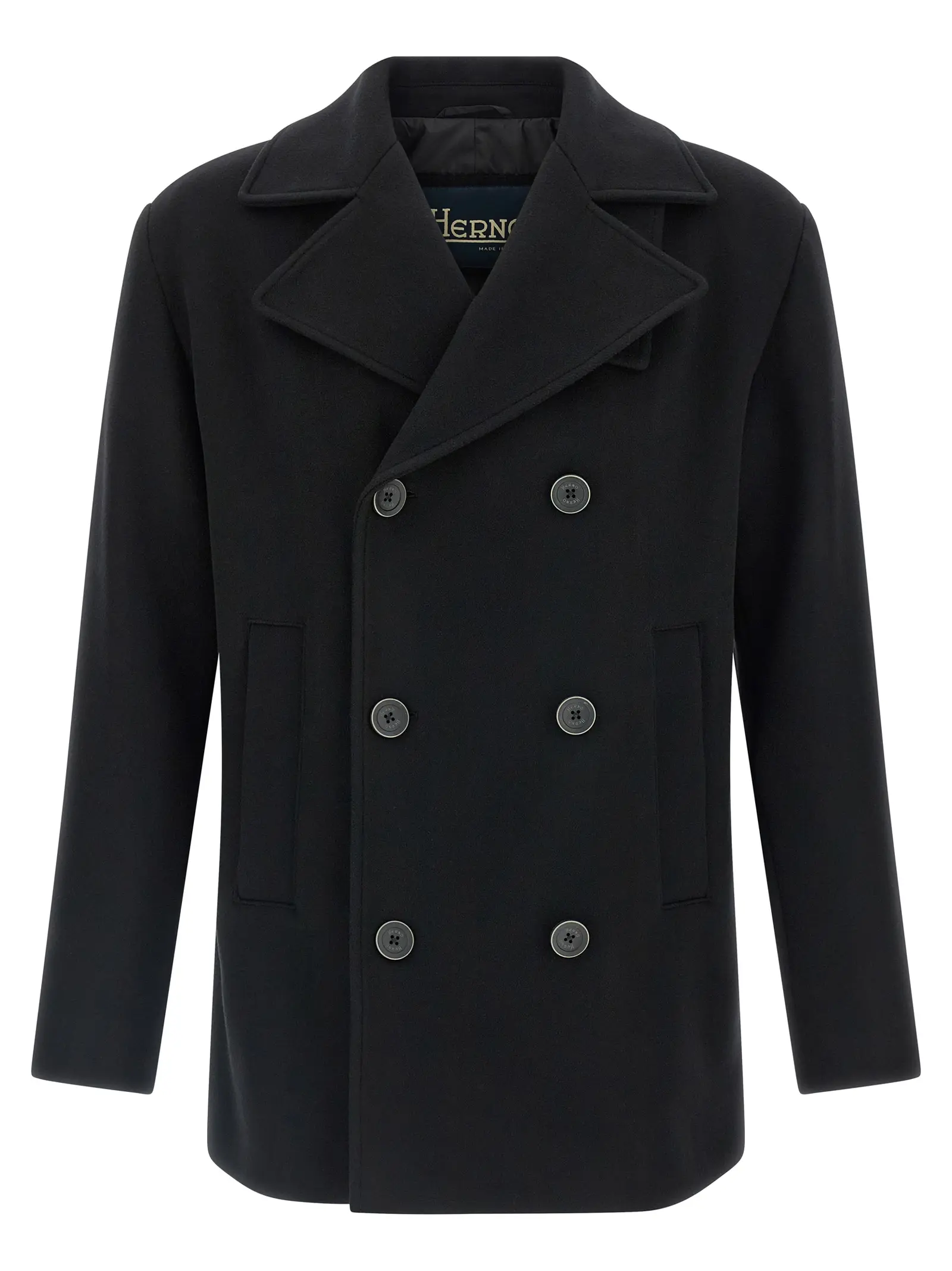 Пальто вовняне Herno Чорне 1 Wool coat HERNO Black