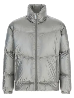 Metallic shield down jacket LAMINAR Silver