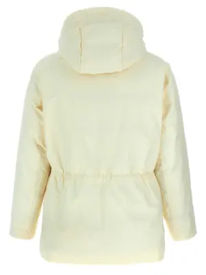 Hooded down jacket Man LAMINAR White