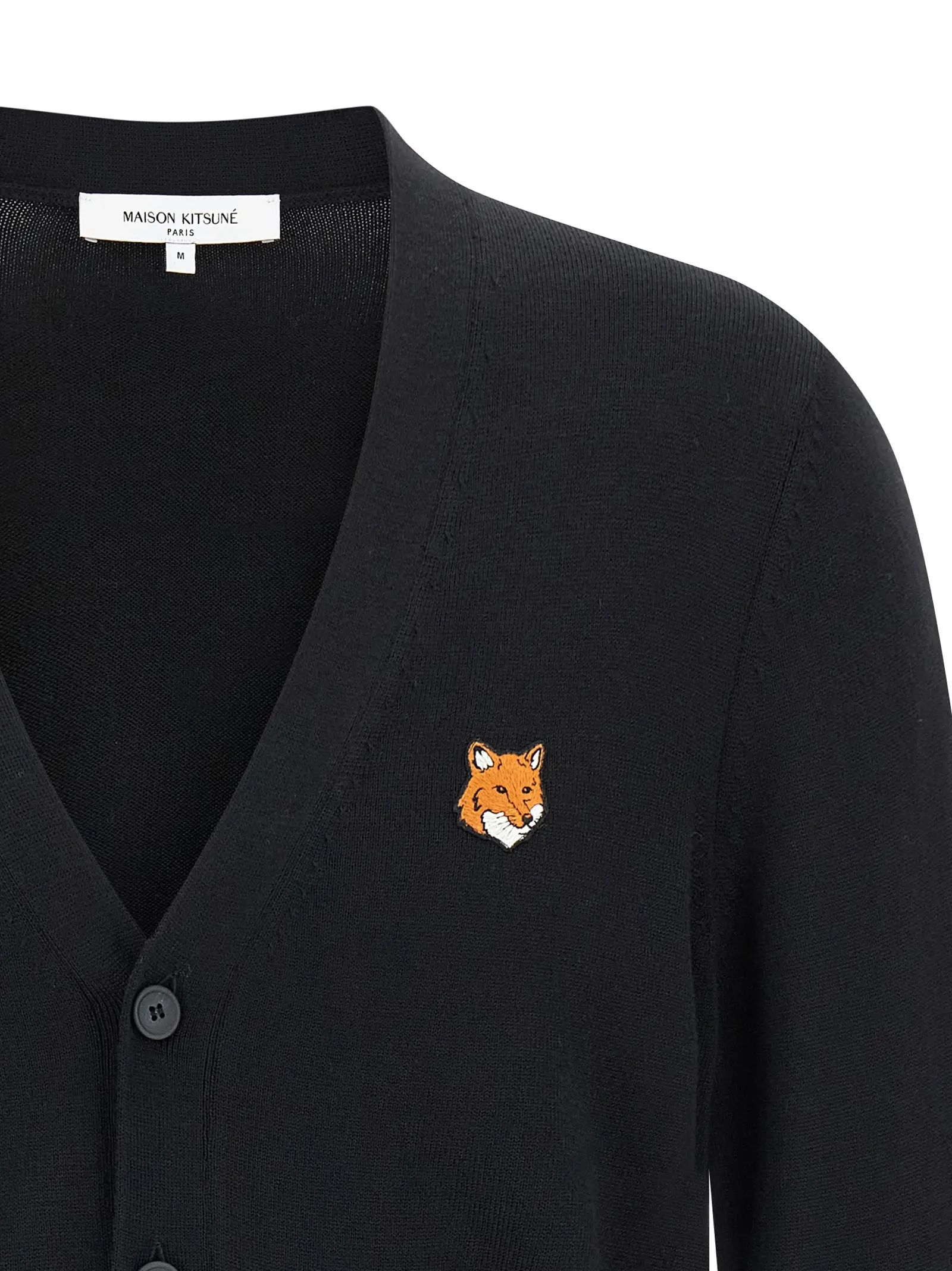 Кардиган Fox Head Maison Kitsune Чорний 3 'Fox Head' cardigan Man MAISON KITSUNE Black