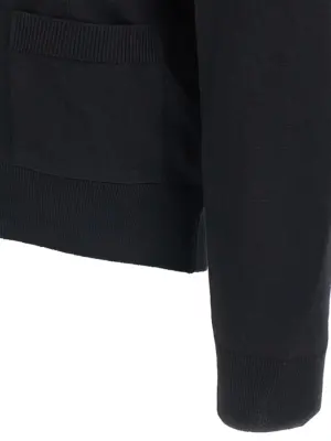 'Fox Head' cardigan 100% wool MAISON KITSUNE Black