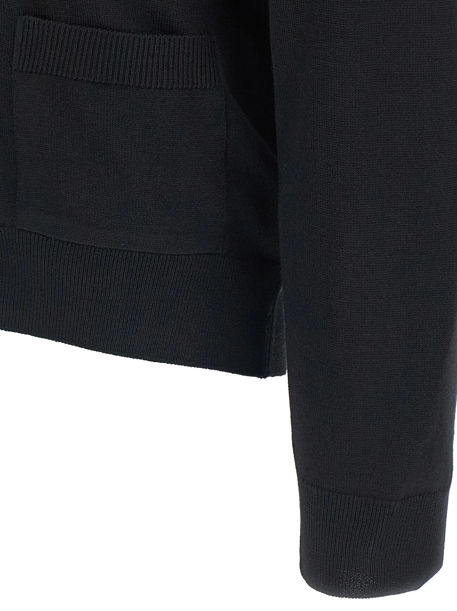 Кардиган Fox Head Maison Kitsune Чорний 4 'Fox Head' cardigan 100% wool MAISON KITSUNE Black