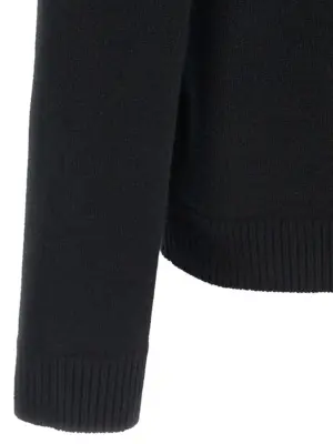 'Fox Head' cardigan 100% extrafine merino wool MAISON KITSUNE Black