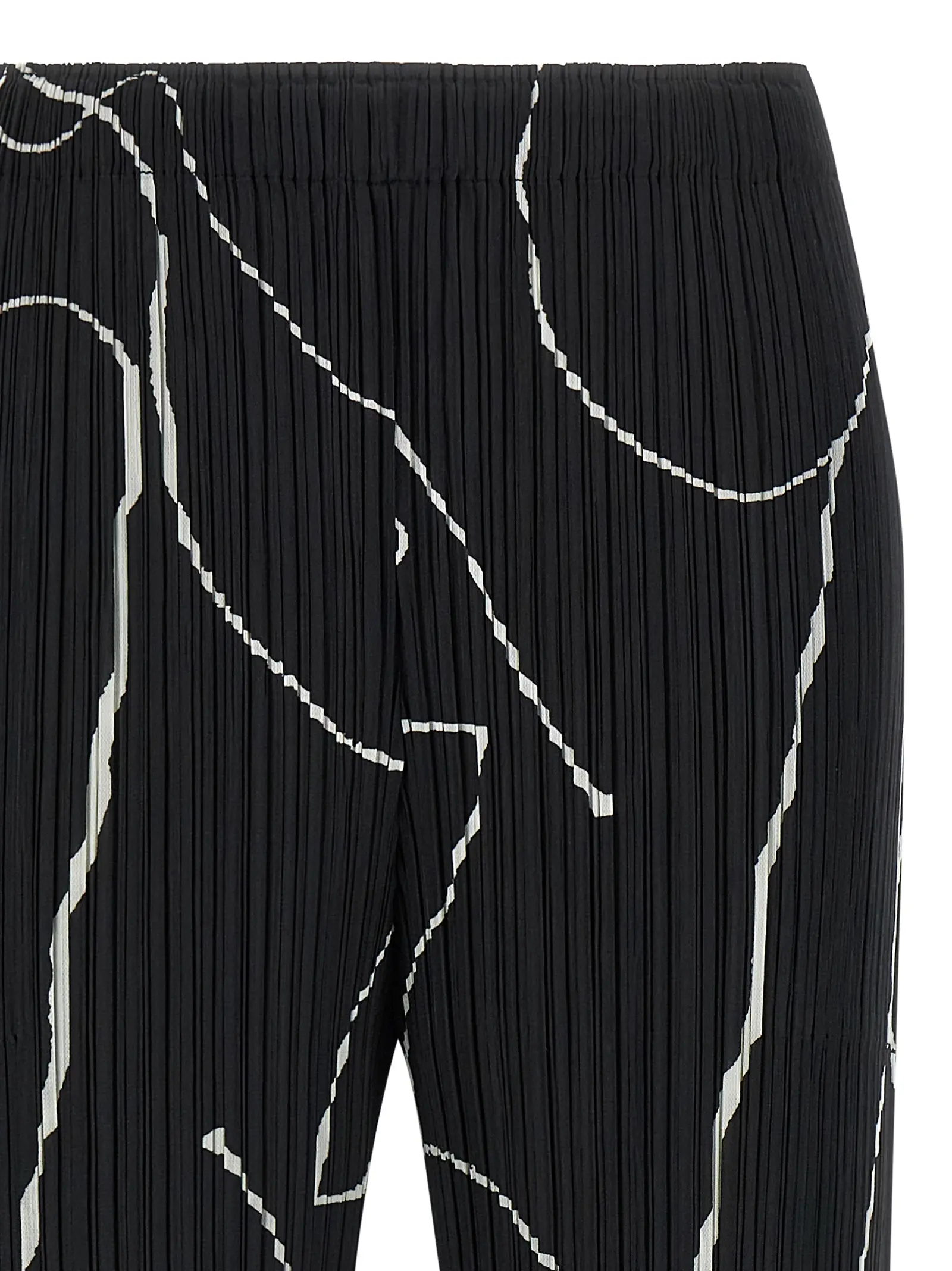 Штани Pause Pleats Please Issey Miyake Чорно-білі 3 'Pause' pants Woman PLEATS PLEASE ISSEY MIYAKE White/Black