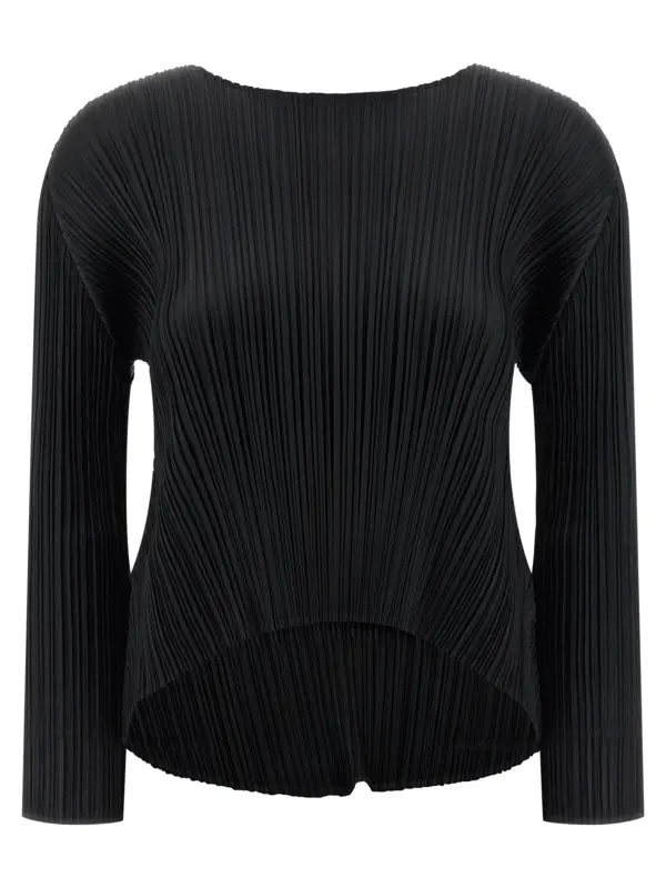 'Monthly Colors: October' blouse PLEATS PLEASE ISSEY MIYAKE Black
