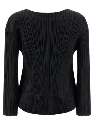 'Monthly Colors: October' blouse PP58JK14215 PLEATS PLEASE ISSEY MIYAKE Black