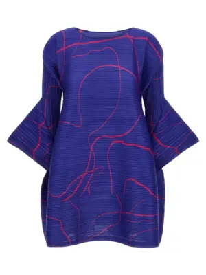 'Pause' dress PLEATS PLEASE ISSEY MIYAKE Blue