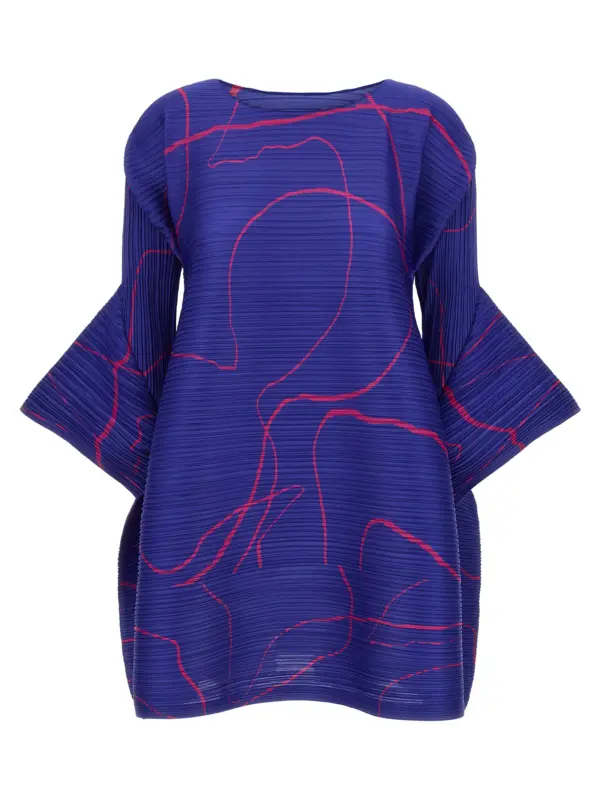 'Pause' dress PLEATS PLEASE ISSEY MIYAKE Blue