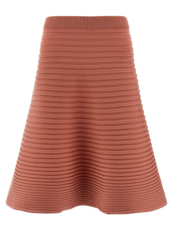 'Bounce Knit' skirt PLEATS PLEASE ISSEY MIYAKE Pink