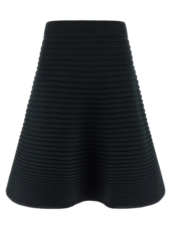 'Bounce Knit' midi skirt PLEATS PLEASE ISSEY MIYAKE Green