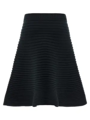 'Bounce Knit' midi skirt PP58KG84367 PLEATS PLEASE ISSEY MIYAKE Green