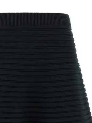 'Bounce Knit' midi skirt Woman PLEATS PLEASE ISSEY MIYAKE Green