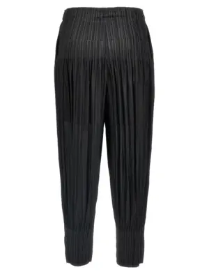 'Fluffy Basics' pants PP59JF40215 PLEATS PLEASE ISSEY MIYAKE Black
