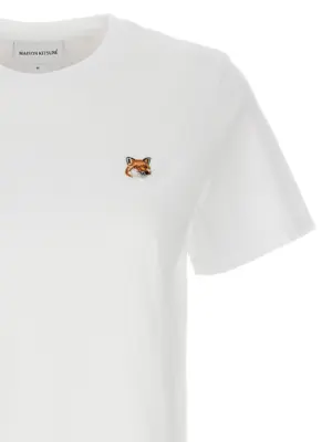 'Fox Head' T-shirt Woman MAISON KITSUNE White