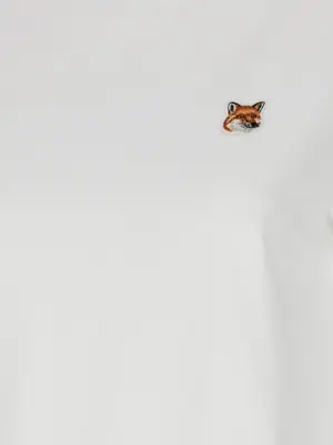 'Fox Head' T-shirt 100% cotton MAISON KITSUNE White