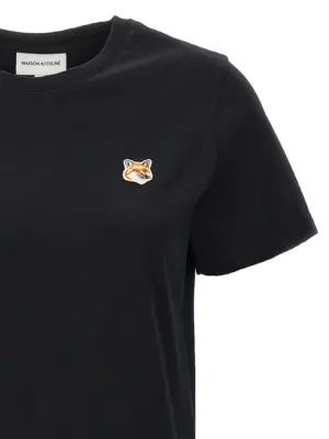 'Fox Head' T-shirt Woman MAISON KITSUNE Black