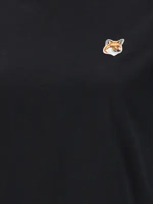 'Fox Head' T-shirt 100% cotton MAISON KITSUNE Black