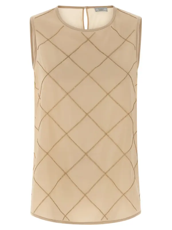 Silk top PESERICO Beige