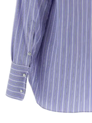 Striped cotton shirt 100% cotton MAISON MARGIELA Light Blue