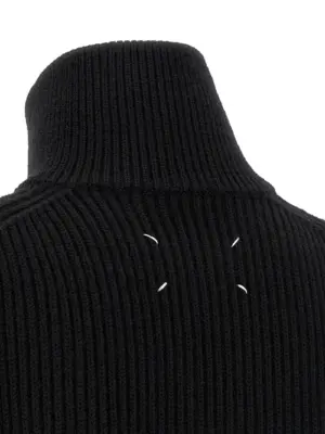 'Four stitches' cardigan 100% virgin wool MAISON MARGIELA Black