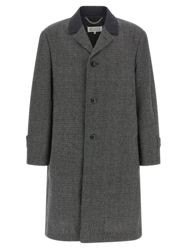 Single-breasted coat MAISON MARGIELA Gray