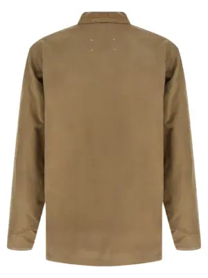 Herringbone jacket S50AM0646M30024964 MAISON MARGIELA Beige